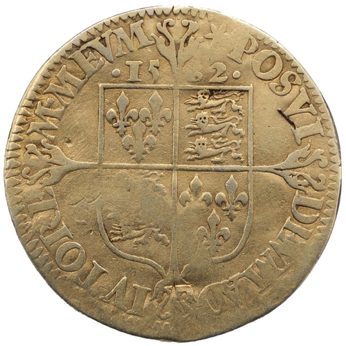 70 - 1562 Queen Elizabeth I milled issue gilded silver Sixpence with decorated dress (S 2595, North 2026)... 