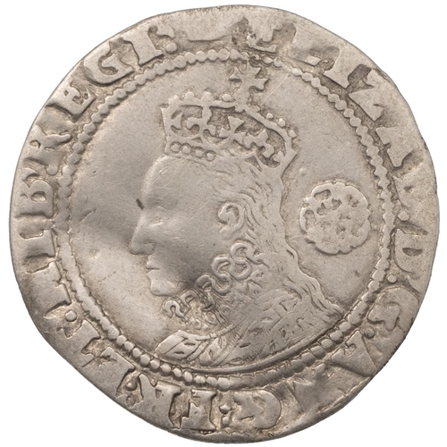 72 - 1591 sixth issue Queen Elizabeth I hammered silver Sixpence with hand mintmark to reverse (S 2578B).... 