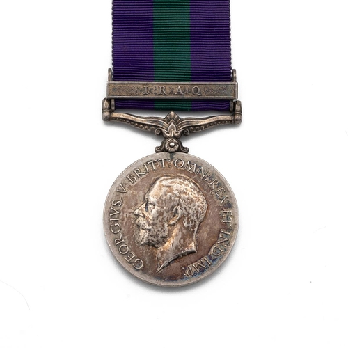 784 - GV General Service Medal 1918-1962 with clasp 'Iraq' of 9183 Acting Colour Serjeant Charles H. Walli... 