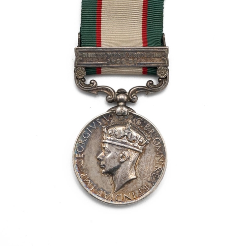 789 - GV India General Service Medal with clasp 'North West Frontier 1936-1937' of 5256 Lance-Naik Ghafur ... 