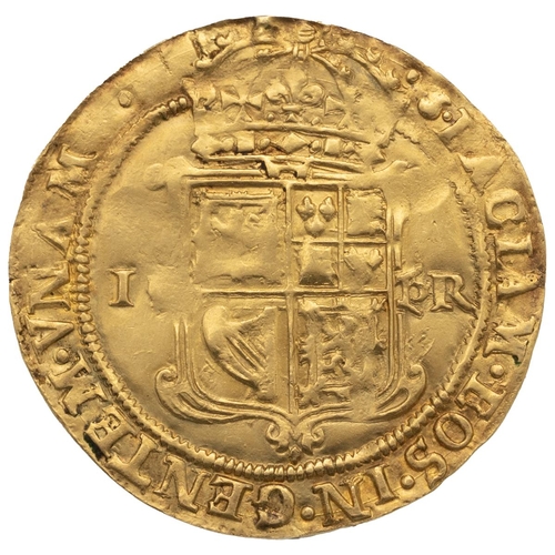 79 - 1609-1625 King James VI Scotland gold Unite or Sceptre with Scottish arms (S 5464). Obverse: crowned... 