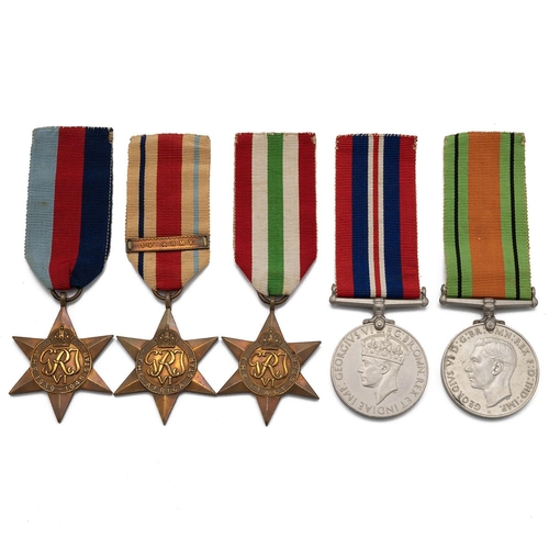 791 - Medals (5) of 5502346 Corporal James Arthur Ronald Ludgate of 5th Battalion, Royal Hampshire Regimen... 