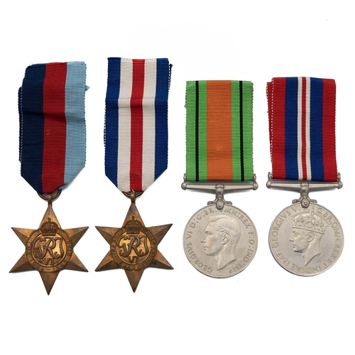 793 - Medals (4) of W.R. Parnell of R.A.S.C. & A.C.C. To be sold with a box. 1939-1945 Star, France & Germ... 