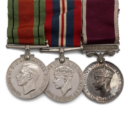 795 - Medals (3) of 225534 Lt Col (District Officer) Arthur Stanley Gray R.A. War Medal 1935-1945, Defence... 