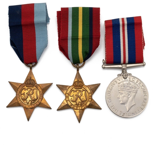 798 - Medals (3) of S.G. Davies. 1939-1945 Star, Pacific Star, and War Medal 1939-1945. Sold with Army Cou... 