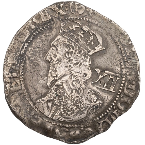 90 - 1643-1644 Tower mint under Parliament group F silver Shilling with P mintmark to both sides (S 2800)... 