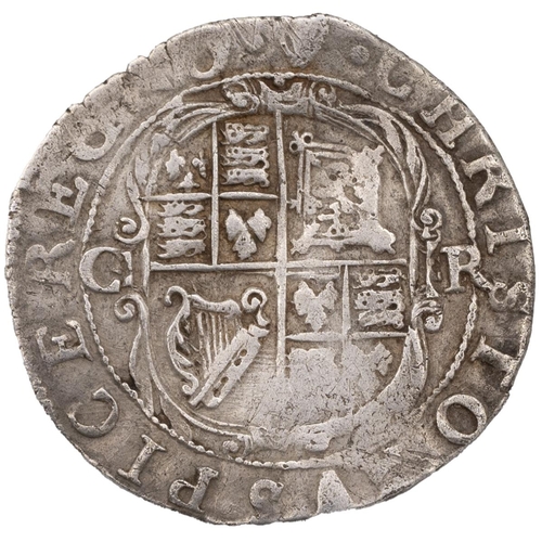 92 - 1632-1633 Charles I group D hammered silver Sixpence, Tower under the King (S 2811). Obverse: fourth... 