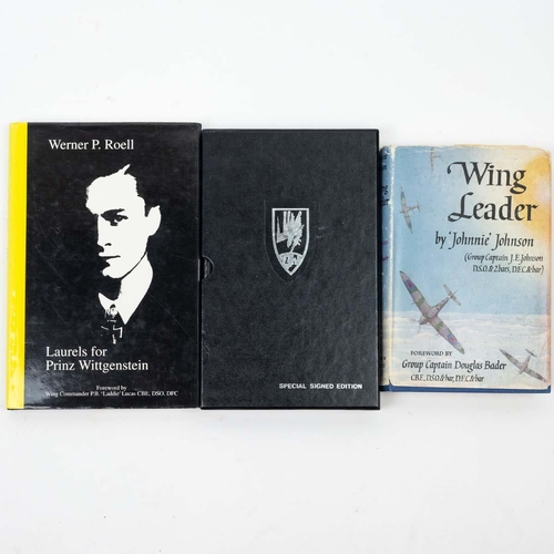 941 - Three (3) World War Two aviation books. Includes (1) 'Wing Leader' by Air Vice Marshal James Edgar '... 