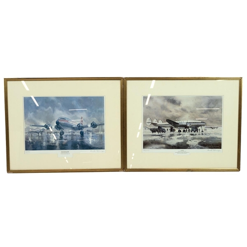 951 - Two (2) Kenneth McDonough aviation art prints, both limited edition and signed by the artist. Includ... 