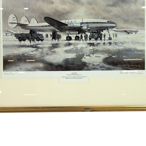 951 - Two (2) Kenneth McDonough aviation art prints, both limited edition and signed by the artist. Includ... 