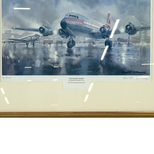 951 - Two (2) Kenneth McDonough aviation art prints, both limited edition and signed by the artist. Includ... 