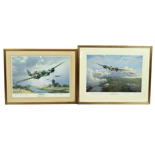 952 - Two (2) Bristol Blenheim art prints, both signed limited editions, depicting the WW2 light bomber. I... 