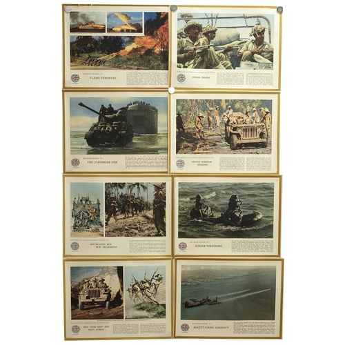 957 - Eight (8) British Army photographic posters from the 'New British Weapons' (G.P.D. 365/13/33) and 'B... 