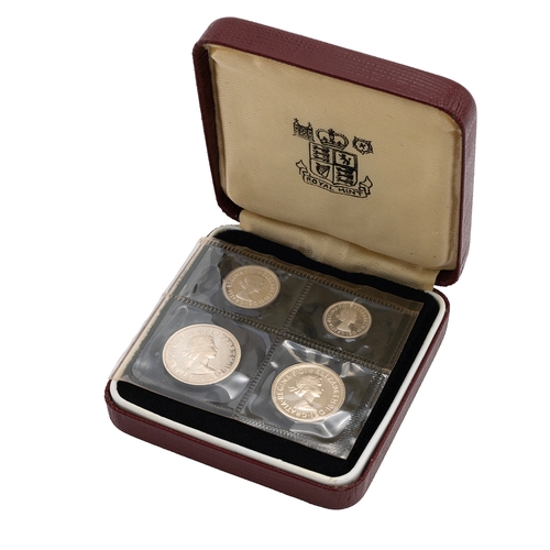 1979 Queen Elizabeth II four-coin silver Maundy Money set in Royal Mint ...