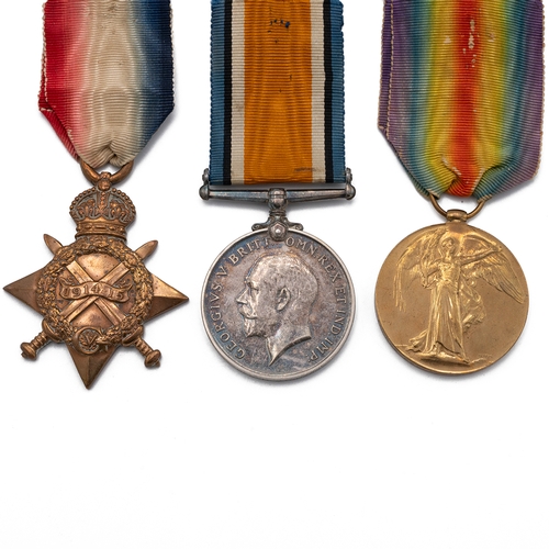 573 - Medals (3) of 100803 Sapper Henry Richards R.E. 1914-1915 Star, British War Medal 1914-1920, and All... 