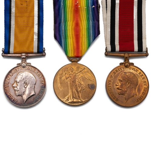 597 - Medals (3) of GS-42246 Private George Hayter of the Royal Fusiliers. British War Medal 1914-1920, Al... 