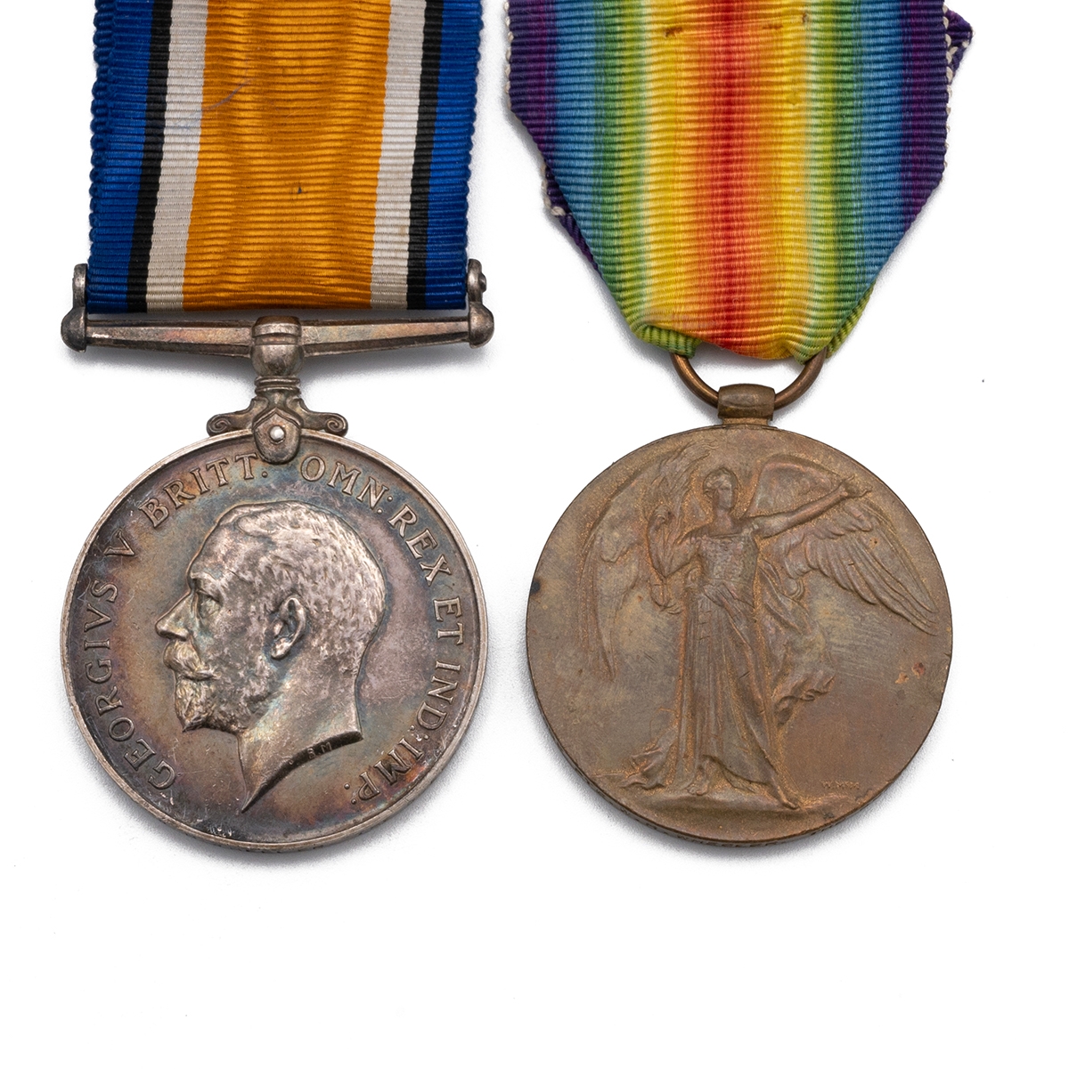 Medals (2) of G-68602 Private W.H. Wheeler of the Queen's Regiment ...