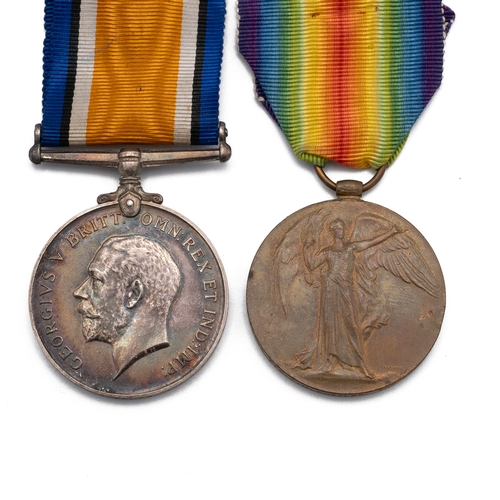 662 - Medals (2) of G-68602 Private W.H. Wheeler of the Queen's Regiment. British War Medal 1914-1920, and... 