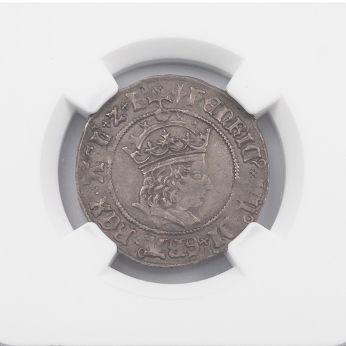 53 - 1505-1509 King Henry VII hammered silver 'Profile Issue' Groat with pheon mintmark (S 2258). Obverse... 