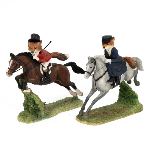 133 - Border Fine Arts - a collection of Reynard Estates figurines to include Tally Ho!, Lady Camilla, Unc... 