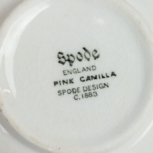 159 - Spode - Pink Camilla part dinner service comprising 68 pieces.