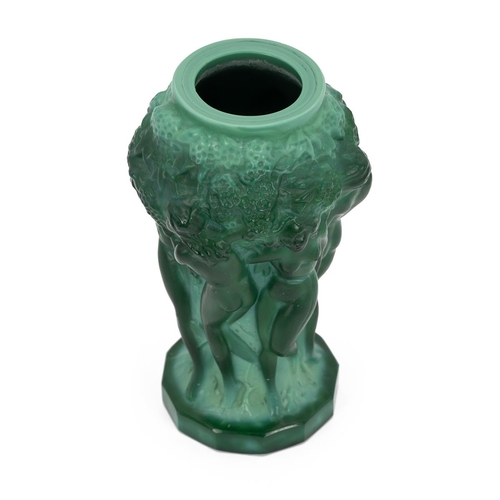 172 - Attributed to Frantisek Pazourek (1905-97), Czech for Curt Schlevogt - an Ingrid pressed Malachite G... 