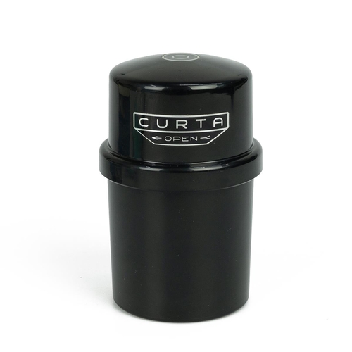 236 - Curta II calculator serial 535150 manufactured March 1966. Black and grey body with black plastic pr... 