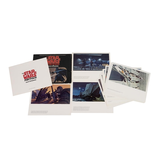 249 - Star Wars portfolio by Ralph Mcquarrie, along with two Star Wars prints, Judge Dredd Mega Collection... 