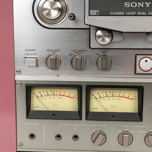 255 - Audio Interest. Vintage Sony TC-765 reel to reel 'tapecorder' tape recorder. 3 motor, 3 head, closed... 