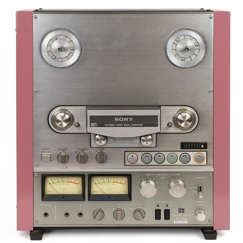 255 - Audio Interest. Vintage Sony TC-765 reel to reel 'tapecorder' tape recorder. 3 motor, 3 head, closed... 