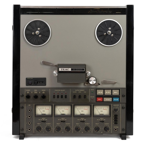 256 - Audio Interest. Vintage TEAC A-3440 reel to reel tape recorder. 4 channel SIMUL-SYNC recording, 3 he... 