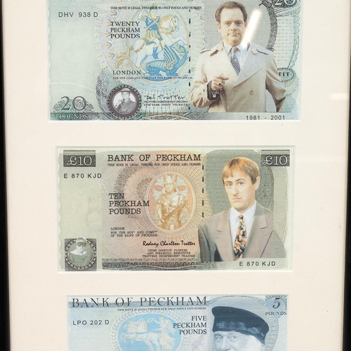 268 - Only Fools and Horses - A set of five Bank Of Peckham notes with images of Del Boy, Rodney, Grandad ... 