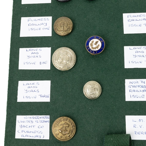 283 - Quantity of LMS railway related badges and buttons. (31)