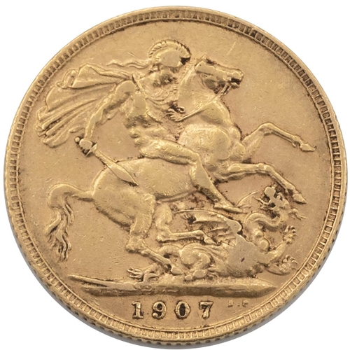 31 -  A 1907 full gold Sovereign.