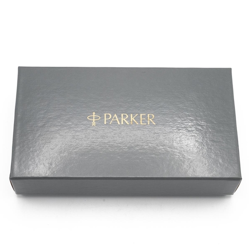 317 - Parker Premier Collection Lacque de Chine three piece writing set comprising fountain pen with 18ct ... 