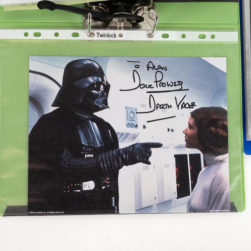 353 - Entertainment autographs- To include various Star Wars including 2x David Prowse (Darth Vader) and A... 