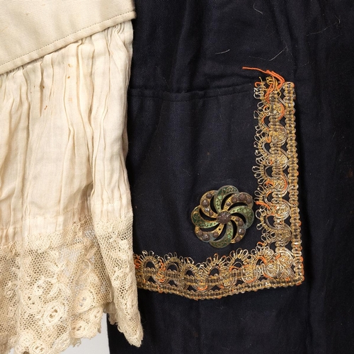 366 - 19th century and later Indian and U.K. textiles - to include various children's waistcoats, mourning... 