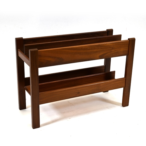 452 - Guy Rogers 1960's Teak Magazine Rack. W 51cm, D 21cm, H 36cm.