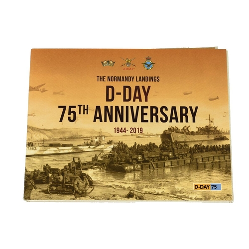 57 - 2019 D-Day Normandy Landings 75th Anniversary coin set from The Bradford Exchange. Includes one 9ct ... 