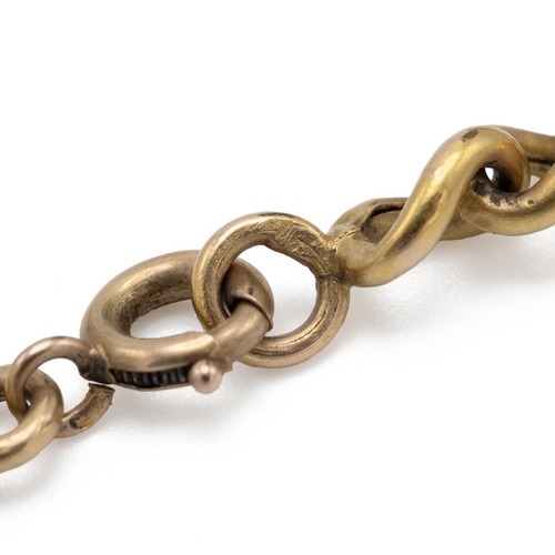 157 - Gold curb link necklace with bolt ring clasp, length 52cm weight 10.3g. Tested at 20ct gold on the x... 