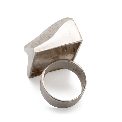 19 - Björn Weckström for Lapponia, “Celia’s awakening” a silver ring, Finland, 1969, finger size  L.