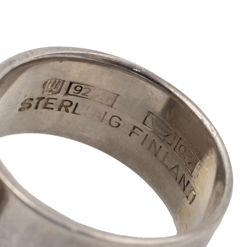 19 - Björn Weckström for Lapponia, “Celia’s awakening” a silver ring, Finland, 1969, finger size  L.