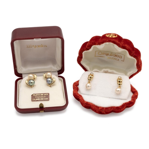 226 - Clogau Welsh gold and silver ring, along with five 9ct gold rings, 13.41, two pairs of 18ct gold and... 