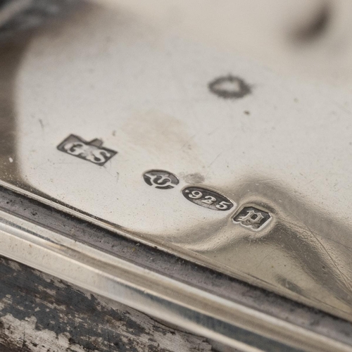 296 - Silver perpetual desk calendar, London import marks, 1930, George Stockwell & Co, 6cm high.