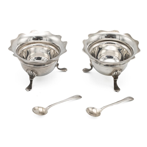 310 - Silver Art Deco three-piece tea service, retailed by Garrard, marked Birmingham 1926, Adie Brothers,... 