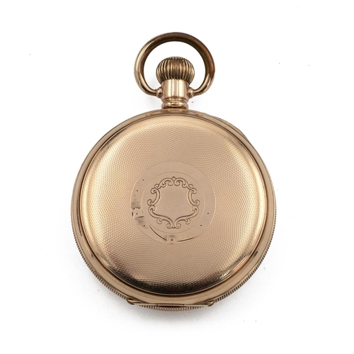 324 - Rolex gold plated pocket watch marked James Walker Ltd to dial. 50mm case, white dial with black ara... 