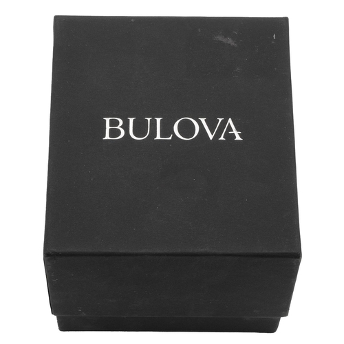 327 - Boxed as new Bulova 97A125 mens curv automatic chronograph watch. Yellow Gold plate case and strap w... 