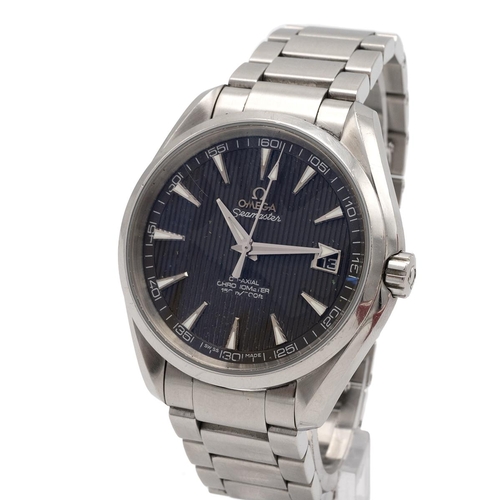 331 - Boxed Men's Omega Seamaster Aqua Terra co-axial 8500 automatic chronometer wrist watch c2009. Ref 23... 