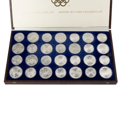 119 - Olympic Games silver proof coin sets from China and Canada. Includes four 999 fine silver 1oz 10 Yua... 