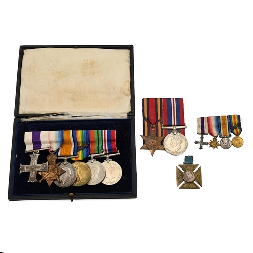 125 - WW1 & WW2 Medals inc Military Cross (MC) of 2nd Lieut / Captain J. Lindsell Loyal North Lancashire R... 